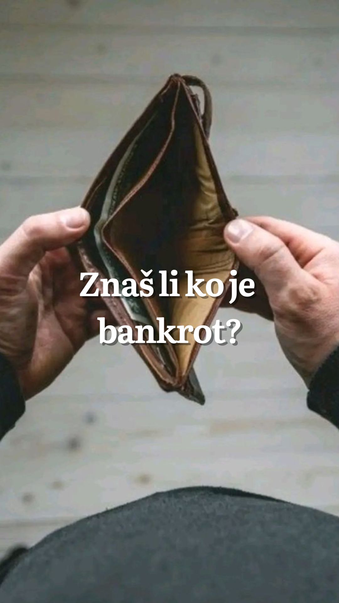 Znaš li ko je bankrot?